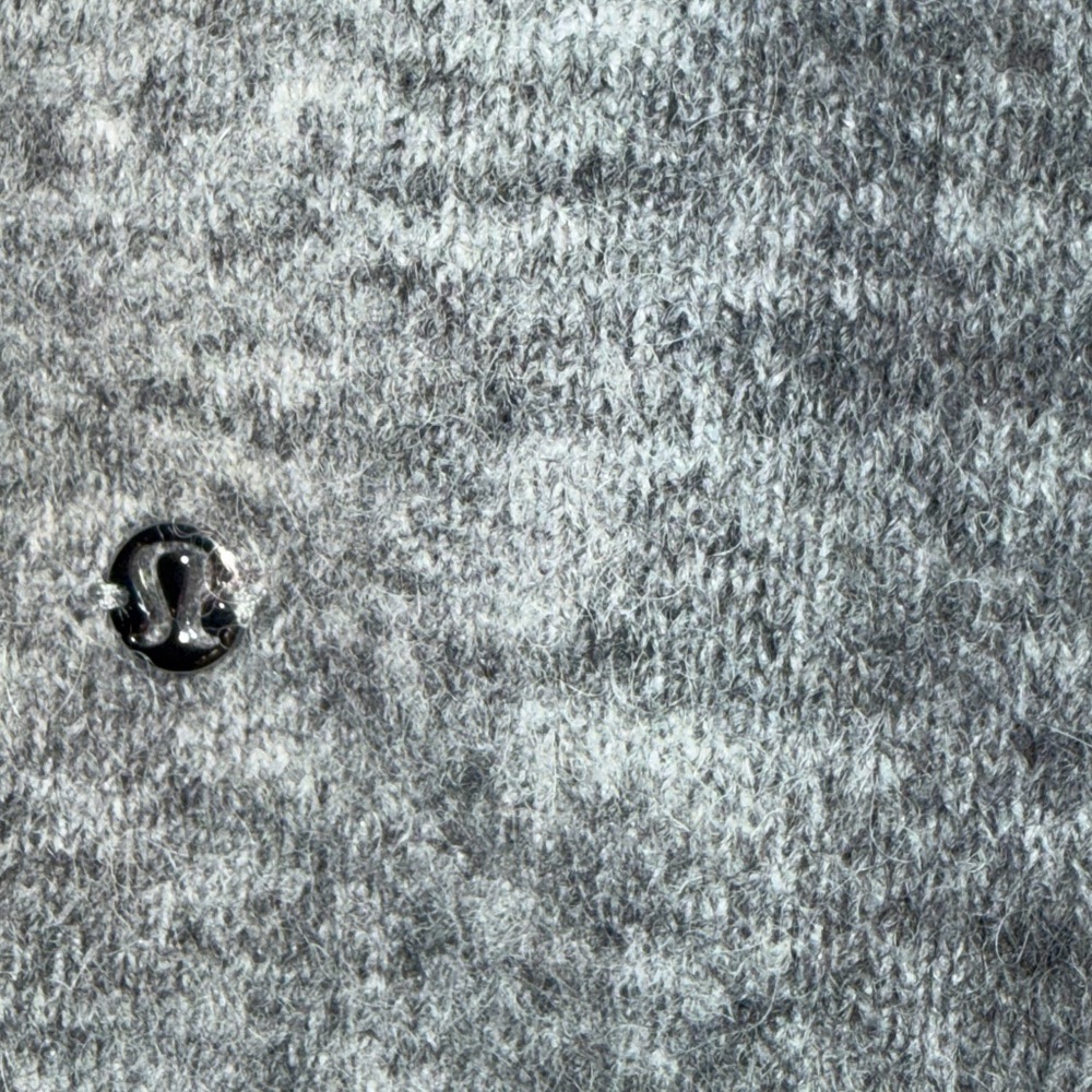 Lululemon NWT Gray Alpaca Wool-Blend Button Cardigan Sweater Women’s Size Small - Picture 4 of 10